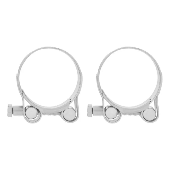 Хомуты металлические, силовые 44-47 мм, ширина 22 мм, шарнирный, W1, 2 шт Сибртех