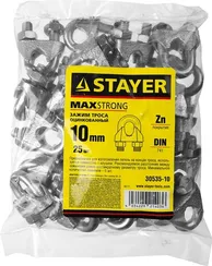 STAYER DIN 741, 10 мм, 25 шт, зажим троса (30535-10)