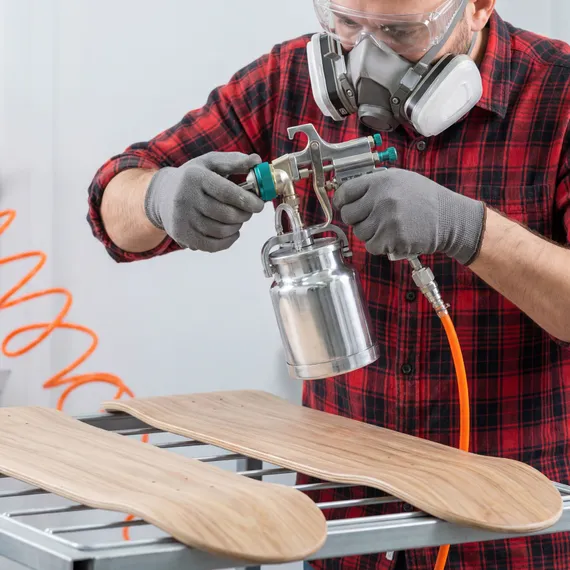 Краскораспылитель AS 702 НP профессиональный, всасывающего типа, сопло 1.8 мм и 2 мм Stels