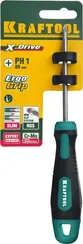 KRAFTOOL Х-Drive, PH1 x 80, отвертка (250072-1-080)