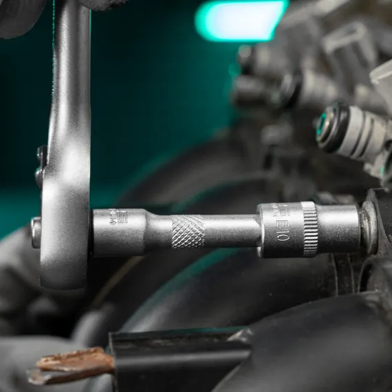 Набор инструментов, 1/4", CrV, пластиковый кейс 57 предметов Stels