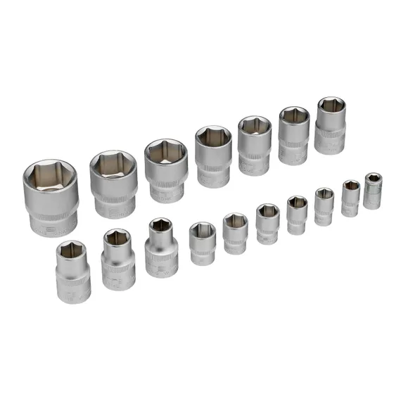 Набор инструментов, 1/2", Cr-V, S2, усиленный кейс, 58 предметов Stels