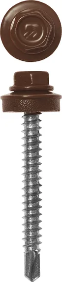 ЗУБР СКД 8017, 35 х 4.8 мм, шок.-коричн., 380 шт (2,03 кг.), кровельный саморез, Профессионал (4-300315-48-035-8017)