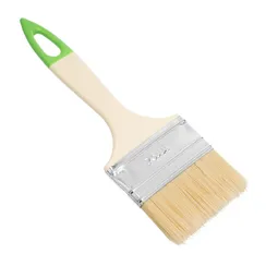 Кисть флейцевая, 70*8, натуральная щетина, пластиковая ручка, 10шт Сибртех