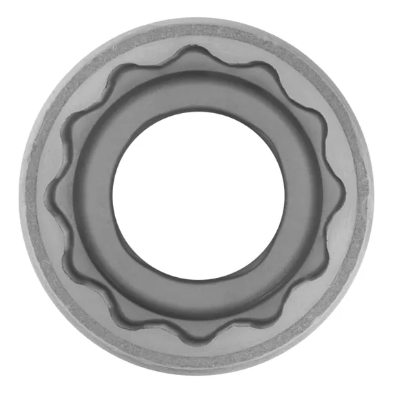 Головка торцевая, 17 мм, двенадцатигранная, CrV, под квадрат 1/2, хромированная Stels