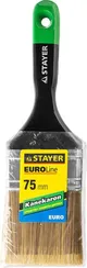STAYER KANEKARON-EURO, 75 мм, 3″, искусственная щетина, деревянная ручка, для высокотекучих ЛКМ, плоская кисть (0106-075)