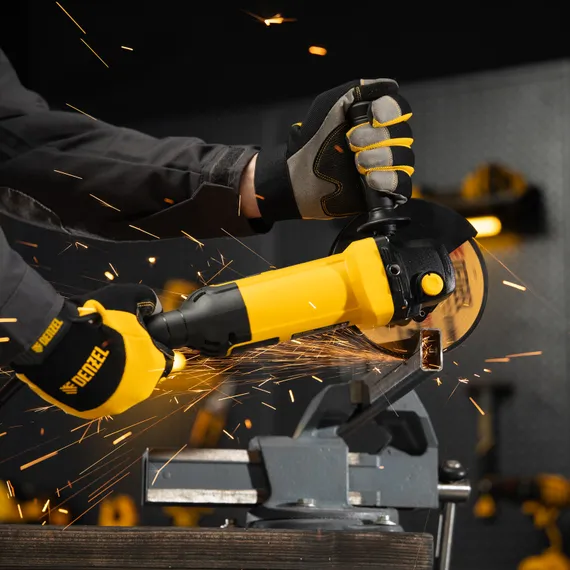 Углошлифовальная машина AGL150-1350, 1350 Вт, 150 мм, 8500 об/мин Denzel