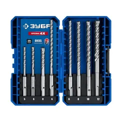 ЗУБР ПРОФИ-4Х 8шт набор №2, буры SDS-plus (29313-H8-2)