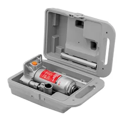 Домкрат гидравлический бутылочный, 3 т, h подъема 178-343 мм, в пластиковом кейсе Matrix