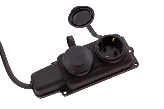 Удлинитель силовой 10 м, 16А, тип УХз16, КГ 3 x 1.5 мм, 2 розетки, Сибртех