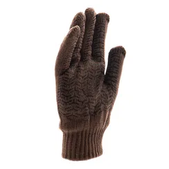 Перчатки трикотажные, двойные, полушерстяные, с ПВХ покрытием, Сибртех