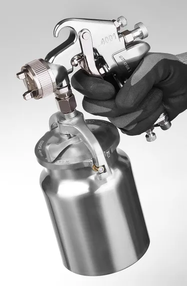 STAYER AirPro S, EA 1.4 мм, пневматический краскопульт с нижним бачком, Professional (06477-1.4)