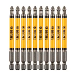 Бита PH2х90, сталь S2, цилиндр., 10 шт. Е 6,3 Denzel