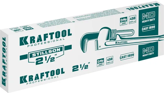 KRAFTOOL STILLSON, 2.5″, 450 мм, трубный разводной ключ (2727-45)