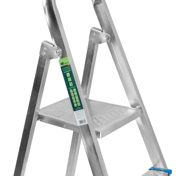 Стремянка, 8 ступеней, стальная, оцинкованная Сибртех