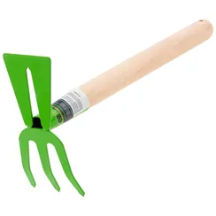 Мотыжка комбинированная, 75 х 380 мм, стальная, деревянная рукоятка, Агроном, Сибртех