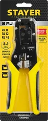 STAYER S-RJ, (RJ45, RJ11, RJ12), универсальный кримпер, Professional (22652)