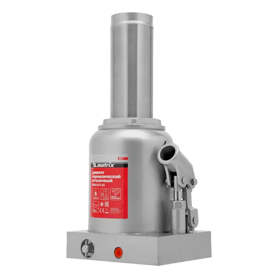 Домкрат гидравлический бутылочный, 30 т, h подъема 244-370 мм Matrix