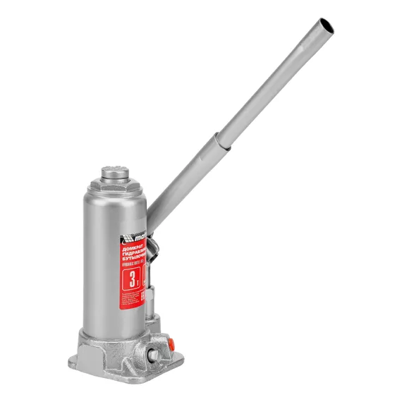Домкрат гидравлический бутылочный, 3 т, высота подъема 194-372 мм, в пластиковый кейсе Matrix