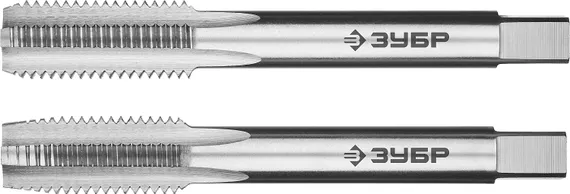 ЗУБР М12 x 1.5 мм, сталь Р6М5, комплект машинно-ручных метчиков, Профессионал (4-28007-12-1.5-H2)