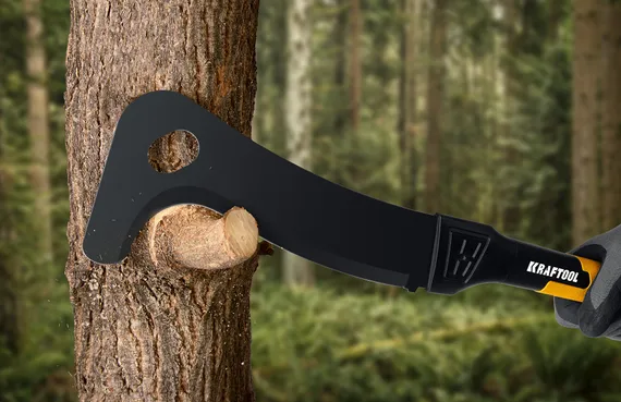KRAFTOOL Brush AXE, 255/500 мм, cадовый компактный секач (20805)
