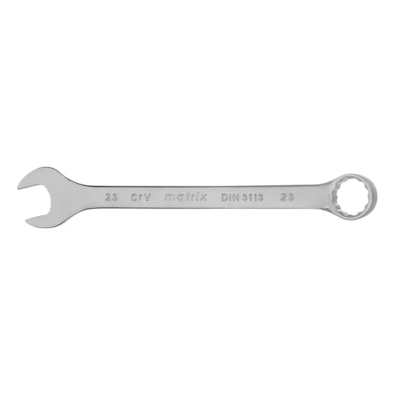 Ключ комбинированный, 23 мм, CrV, полированный хром Matrix