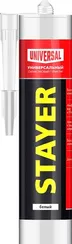 STAYER 260 мл, белый, силиконовый, универсальный герметик (41213-0)