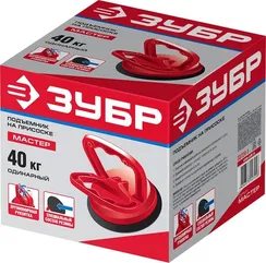 ЗУБР 40 кг, пластмассовый, одинарный, стеклодомкрат на присоске (33724-1)