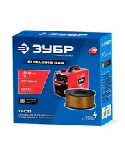 ЗУБР О-СП, d 0.8 мм, 5 кг, омеднённая сварочная проволока, тип ER70S-6 (аналог Св-08Г2С-О), Профессионал (40075-0.8-5)