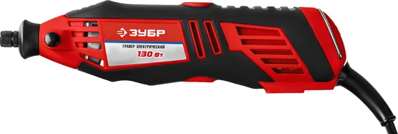 Электрический гравер с набором насадок, ЗУБР, 242 предмета, 130 Вт, (ЗГ-130ЭК H242)