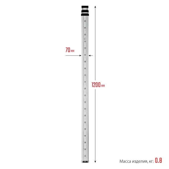 ЗУБР РГ 3, геодезическая рейка (34948-3)