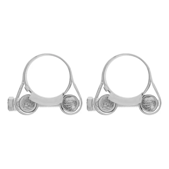 Хомуты металлические, силовые 23-25 мм, ширина 18 мм, шарнирный, W1, 2 шт Сибртех