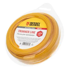 Леска для триммера, звезда, 2.4 мм х 15 м Denzel