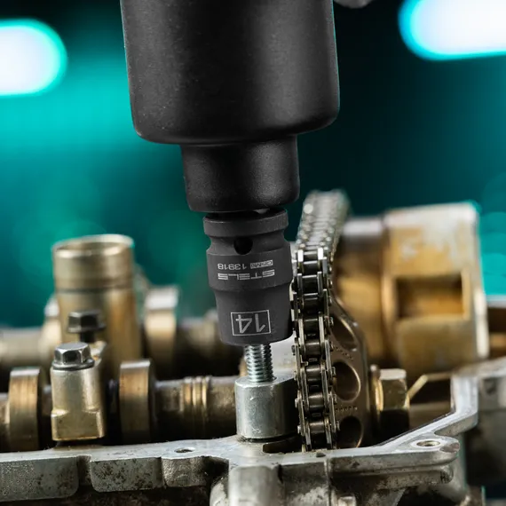 Набор шестигранных ударных торцевых головок, 1/2, 10-24 мм, 10 шт, Stels