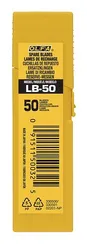 OLFA 18 мм, 50 шт, в пластиковом кейсе, сегментированные лезвия (OL-LB-50)