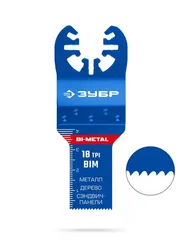 ЗУБР BIM 20x40 мм, 18TPI полотно пильное, универсальный чистый рез: металл, твердое дерево, пластик, UniLock (15550-20-40)