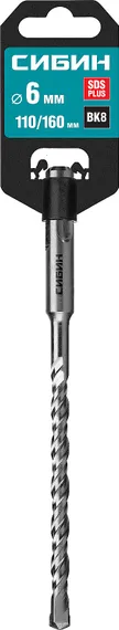 СИБИН 6 х 160 мм, SDS-plus бур (29312-160-06)