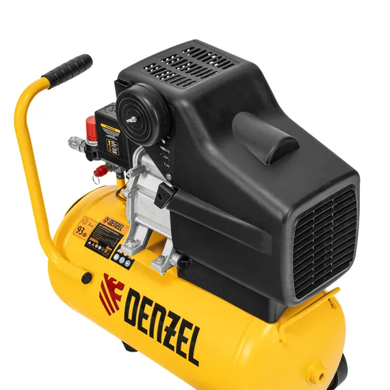 Компрессор воздушный DC1500/24, прямой привод, 1.5 кВт, 24 литра, 220 л/мин Denzel