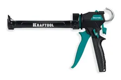 KRAFTOOL ULTRA 310 мл, вариативная антикапельная система, регулировка силы давления, усиленный cкелетный поворотный пистолет для герметика (06679)