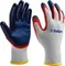 ЗУБР ЗАХВАТ-2 S-M, х/б перчатки с двойным текстурированным нитриловым обливом, повышенная износостойкость, 13 класс, Профессионал (11454-S)