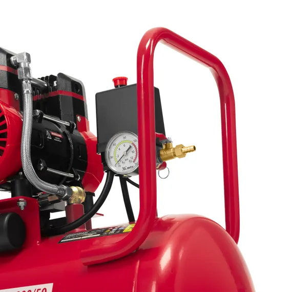 Компрессор безмасляный малошумный SPC 3000/50, 3000 Вт, ресивер 50 л, 520 л/мин// MTX