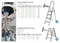 СИБИН 4 ступени, 82 см, алюминиевая стремянка (38801-4)