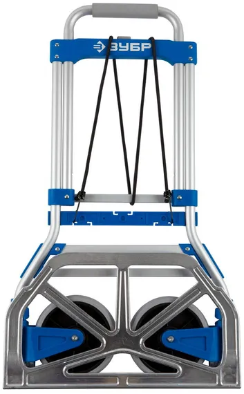 ЗУБР ТР-90, до 90кг, каркас и платформа из алюм, платформа 48.5х28.5см, колеса d13 см, вес 4.65кг, складная хозяйств тележка, Профессионал (38750-90)
