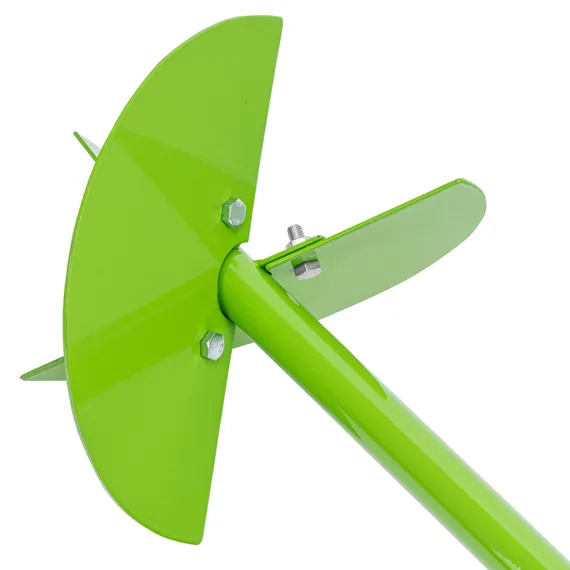 Бур лопастной со сменными ножами, 2110 мм, удлинитель, диаметр 150 мм, 200 мм, Сибртех