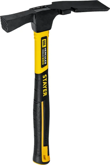 STAYER Hercules, 600 г, молоток каменщика с фиберглассовой рукояткой, Professional (20161)