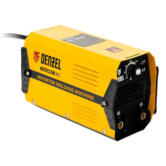 Аппарат инверторный дуговой сварки DS-200 Compact, 200 А, ПВ 70%, диаметр электрода 1.6-5 мм Denzel