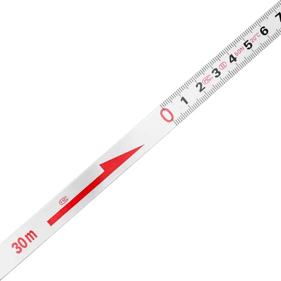 Рулетка геодезическая, 30 м х 12,5 мм, металлическая лента, закрытый корпус Matrix