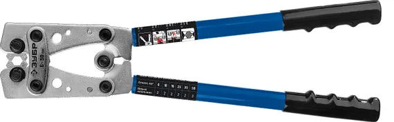 ЗУБР ПКГ-50, 6 - 50 мм2, усиленные пресс-клещи гексагональные для медных наконечников и гильз, Профессионал(45453)