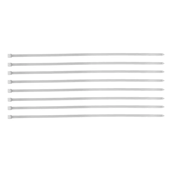 Хомуты, 500 х 8 мм, пластиковые, белые, 50 шт Сибртех