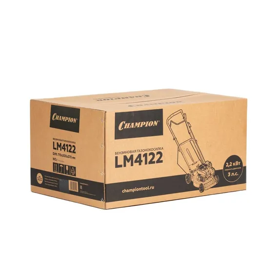 Бензиновая газонокосилка CHAMPION LM4122